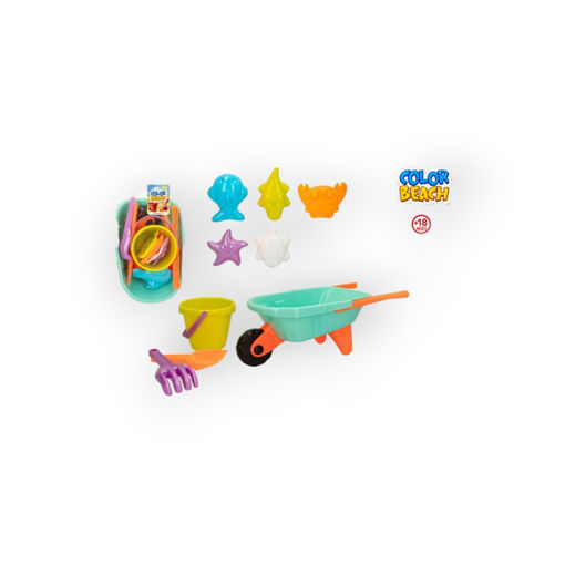 Picture of BEACH WHEELBARROW 9 PIECE SET